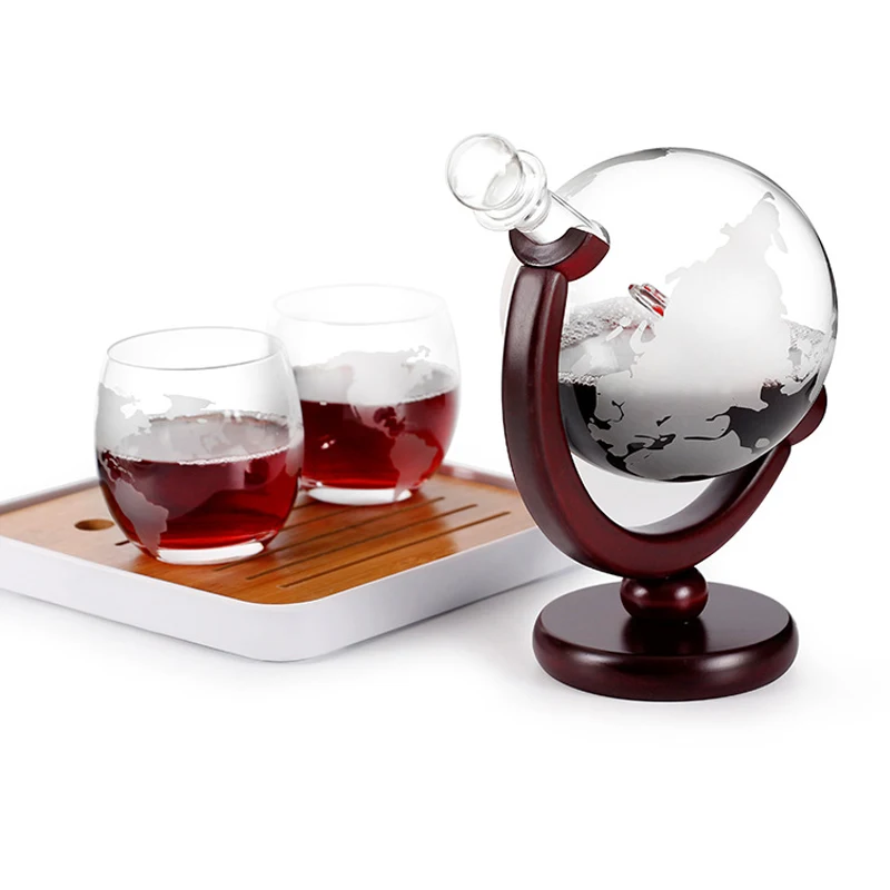 Decanter Globe Set - Carafe à whisky Globe, ensemble de