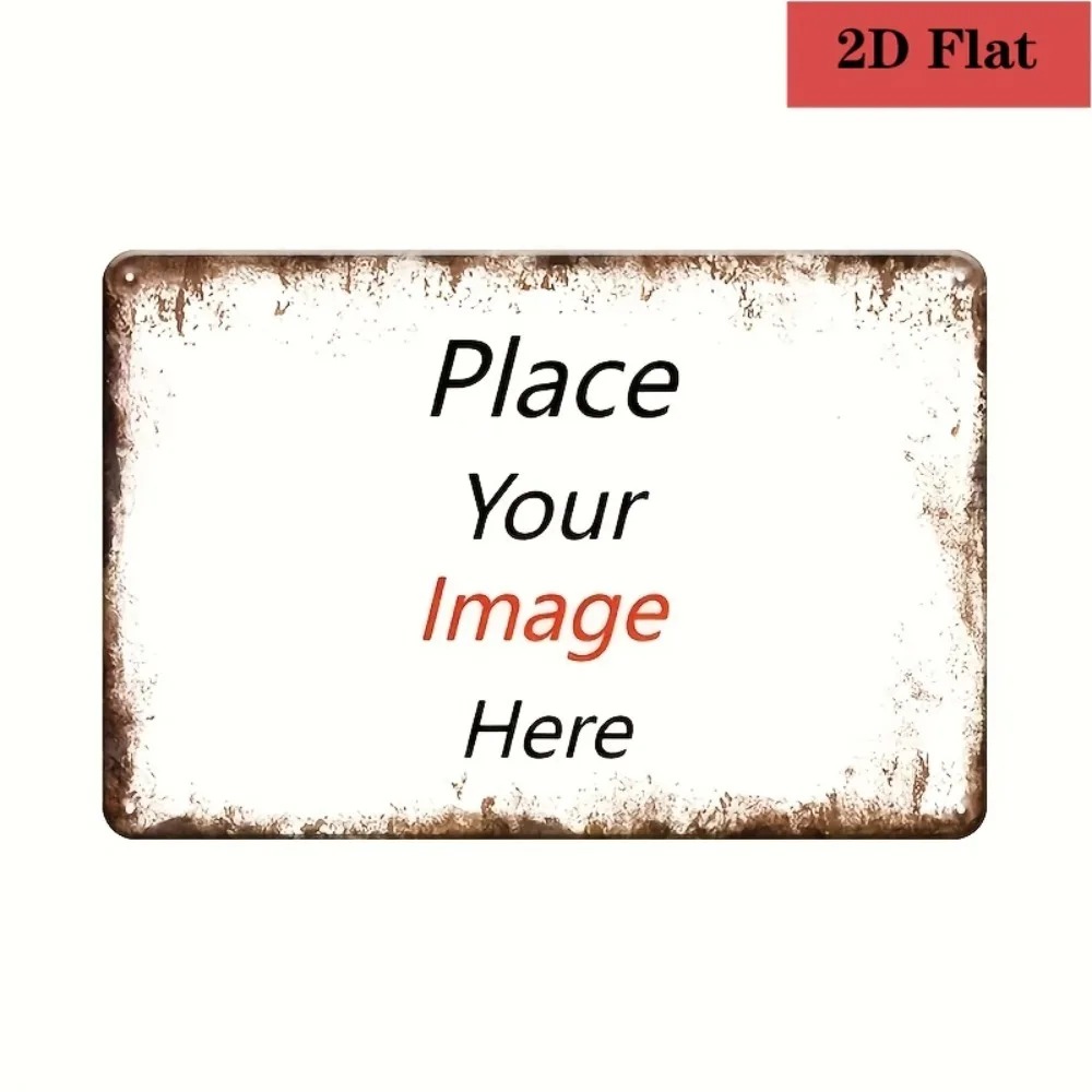 Home Bar Cafe - Plaque métallique personnalisable 8×12 pouces, impression
