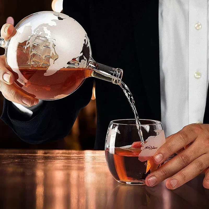 Decanter Globe Set - Ensemble de carafe à whisky Globe