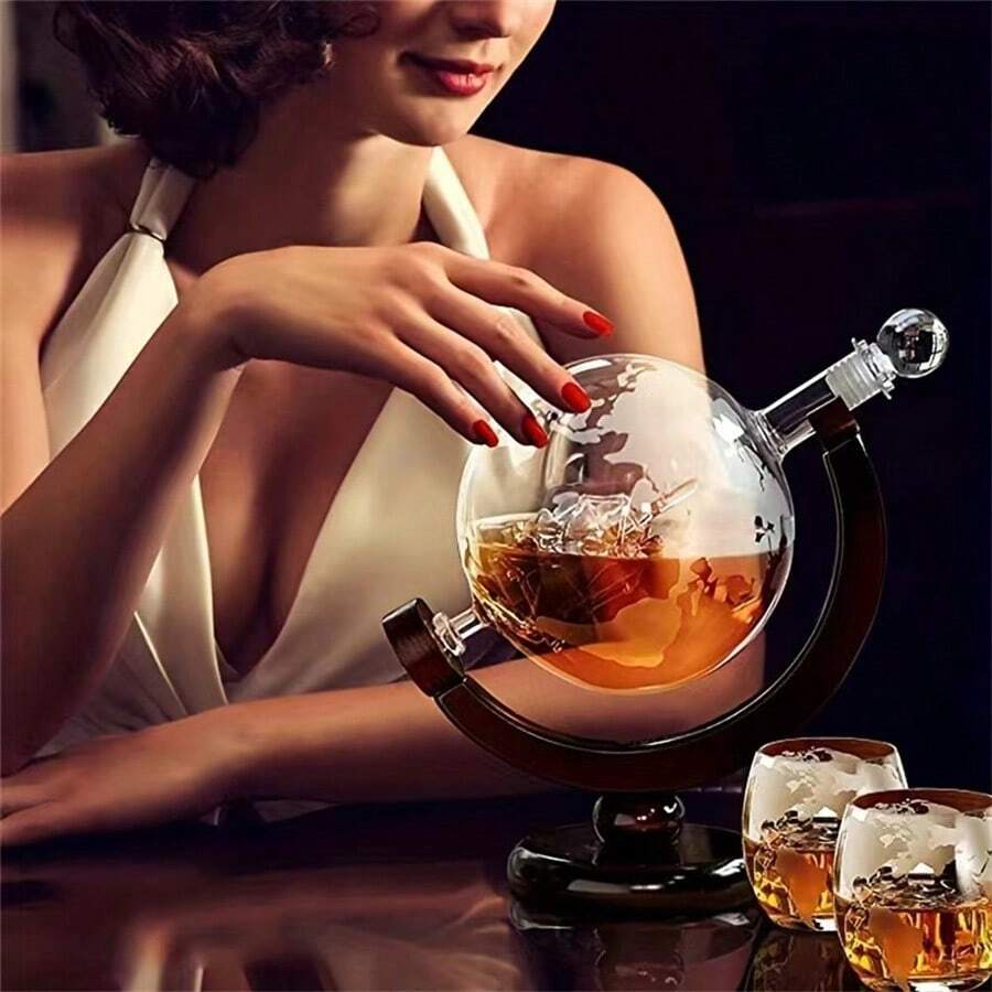 Decanter Globe Set - Ensemble de 1 ou 3 carafes