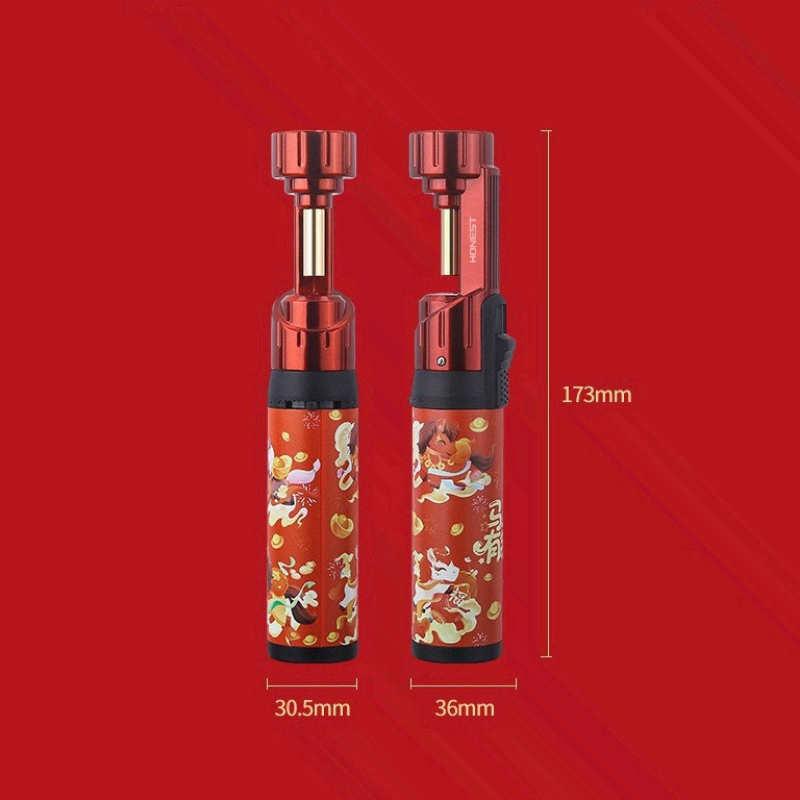 Smoking Gun Kit - Nouveau Briquet Gonflable Anti-Vent en Métal