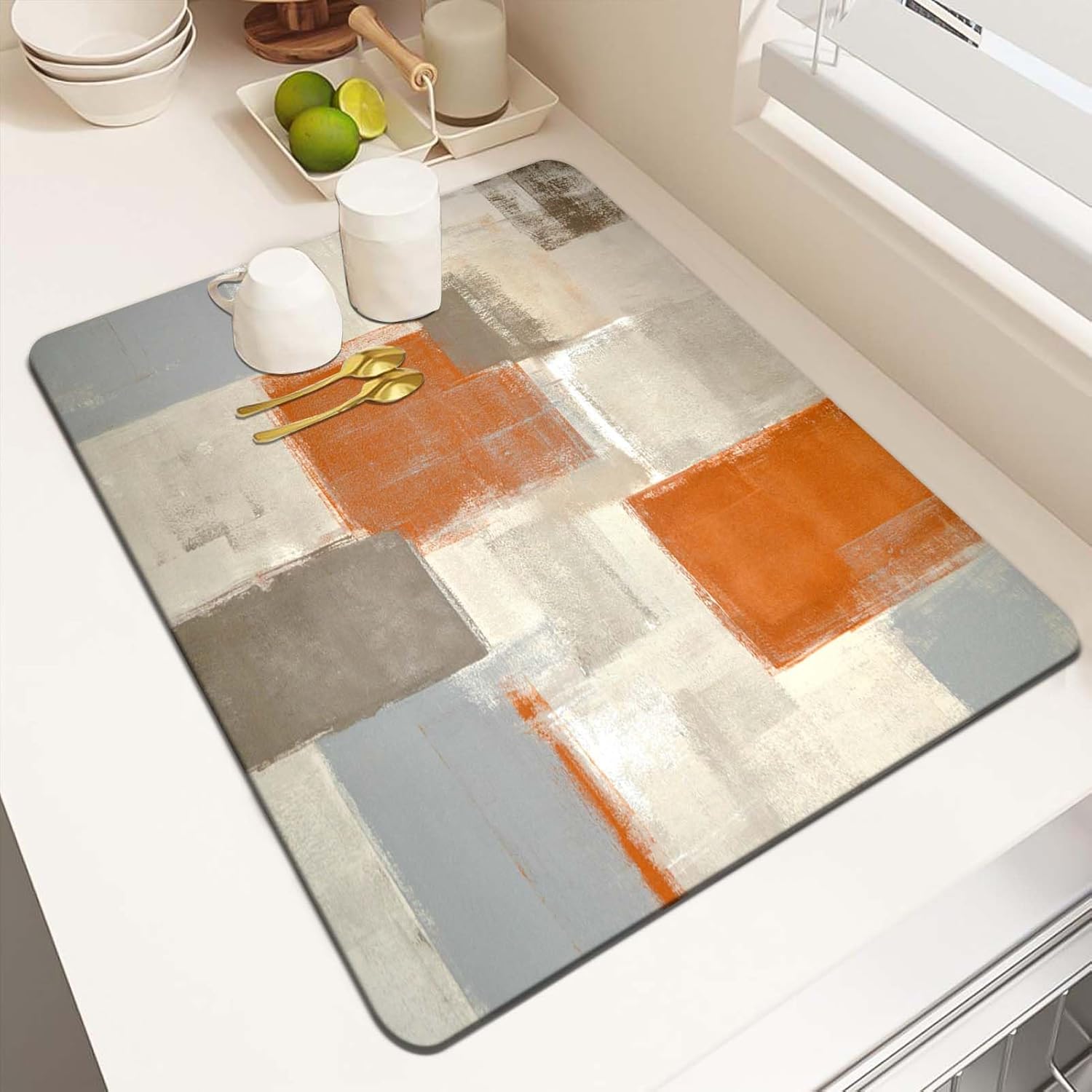 Bar Mat Rubber - Tapis de séchage de vaisselle pour
