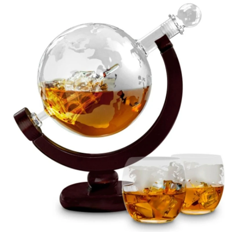 Decanter Globe Set - Carafe à whisky globe personnalisable