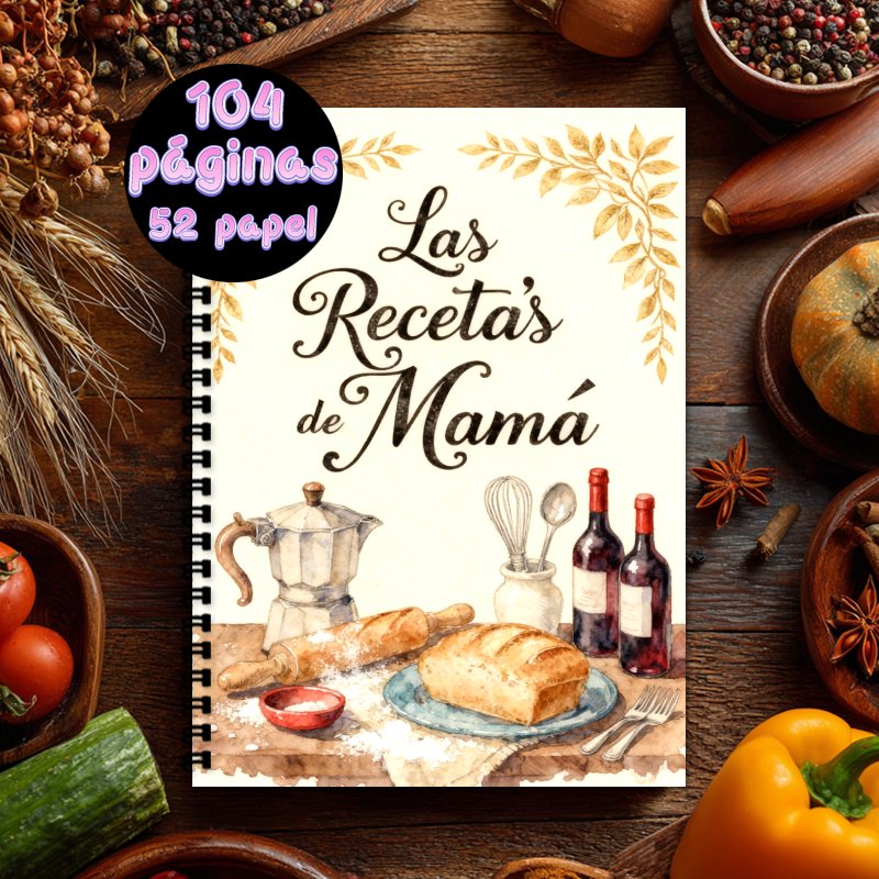 Cocktail Recipe Book - Carnet de recettes en espagnol A5