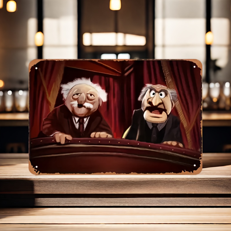 Statler & Waldorf Art mural en - Home Bar Cafe avis et prix