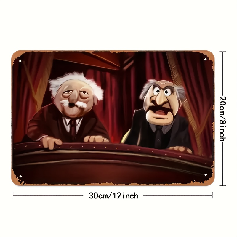 Statler & Waldorf Art mural en - Home Bar Cafe avis et prix
