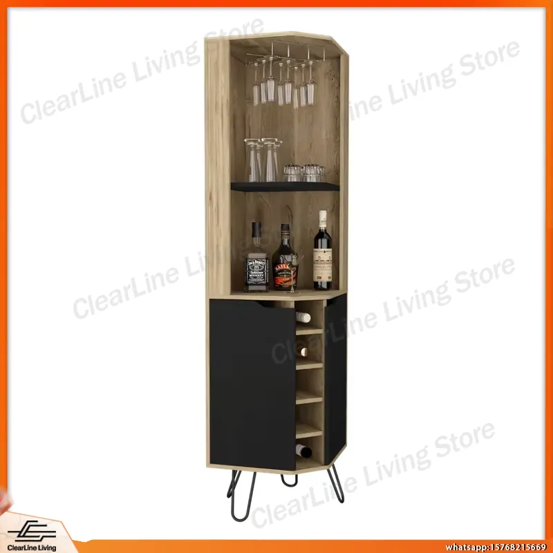 Meuble de bar d'angle avec 6 c - Home Bar Shelves avis et prix