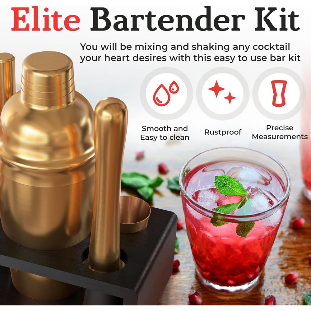 Ensemble de shakers à cocktail - Cocktail Recipe Book avis et prix