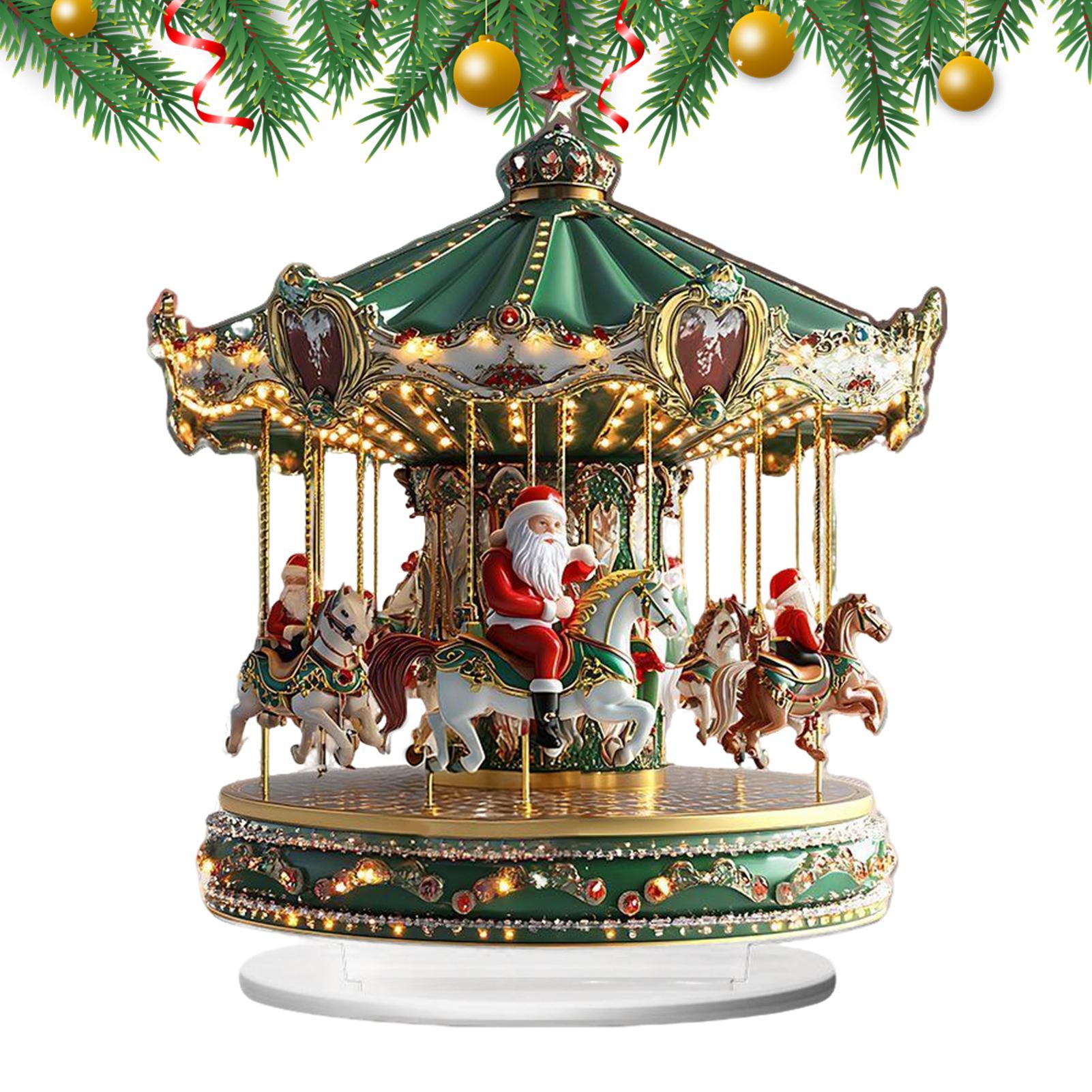 Carrousel de noël en acrylique - Home Bar Shelves avis et prix