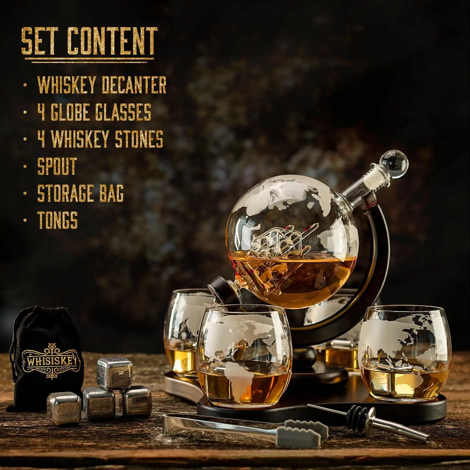 NANCIHUI-Carafe en verre créat - Decanter Globe Set avis et prix