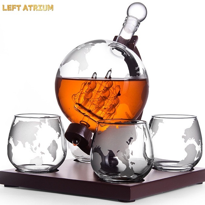 Carafe en verre en forme de gl - Decanter Globe Set avis et prix