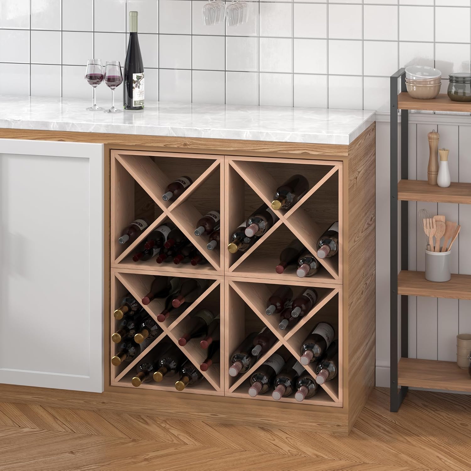 Range-bouteilles pour 96 boute - Home Bar Shelves avis et prix